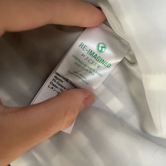 J.CREW Ruffle Classic Cotton Gingham M - Picture 4 of 6